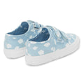 Light Blue-White - Back - Superga Childrens-Kids 2750 Clouds Trainers