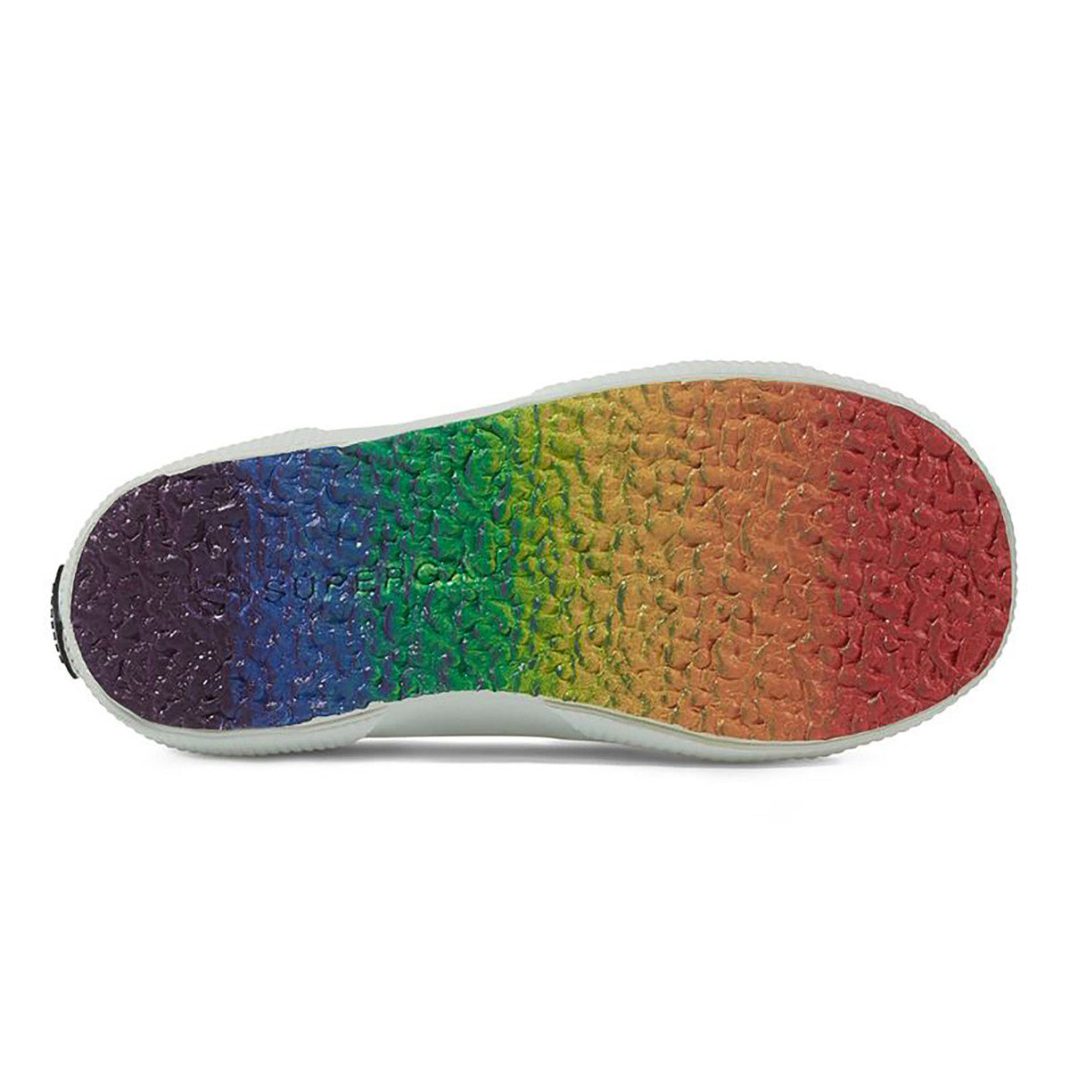 White - Lifestyle - Superga Childrens-Kids 2750 Heart Heel Patch Trainers