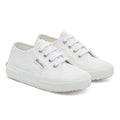 White - Front - Superga Childrens-Kids 2750 Heart Heel Patch Trainers