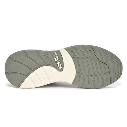 Beige Gesso-Safari Green-White - Lifestyle - Superga Unisex Adult 4089 TS Suede Slim Trainers