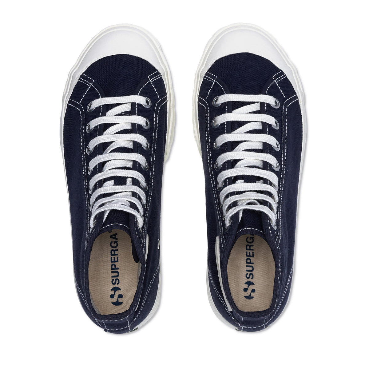 Dark Blue Grey-Avorio - Side - Superga Unisex Adult 3192 Campionato Basket High Tops