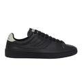 Black-White Avorio - Front - Superga Unisex Adult 4833 Lendl Leather Trainers
