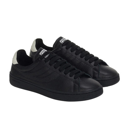 Black-White Avorio - Back - Superga Unisex Adult 4833 Lendl Leather Trainers