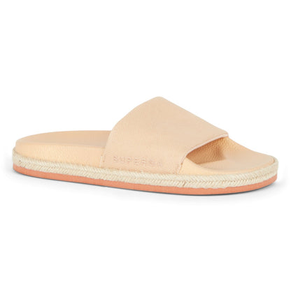 Mangosteen - Front - Superga Womens-Ladies 1980 Rope Organic Canvas Sliders