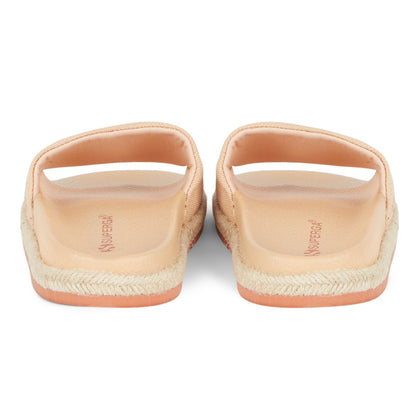 Mangosteen - Back - Superga Womens-Ladies 1980 Rope Organic Canvas Sliders