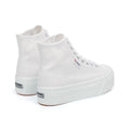 White - Back - Superga Womens-Ladies 2708 Lace Up High Tops
