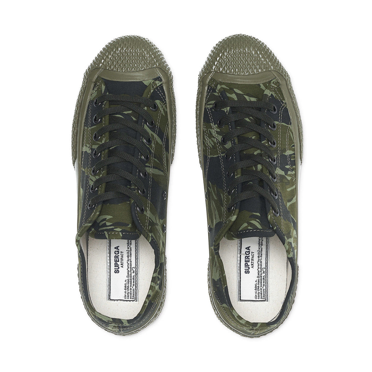 Green-Black - Lifestyle - Superga Unisex Adult 2434 Tiger Camo Trainers
