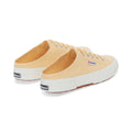 Light Yellow-Avorio - Back - Superga Womens-Ladies 2402 Mule Lace Up Low Heel Trainers