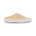Light Yellow-Avorio - Side - Superga Womens-Ladies 2402 Mule Lace Up Low Heel Trainers