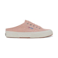 Pink Blush-Avorio - Side - Superga Womens-Ladies 2402 Mule Lace Up Low Heel Trainers
