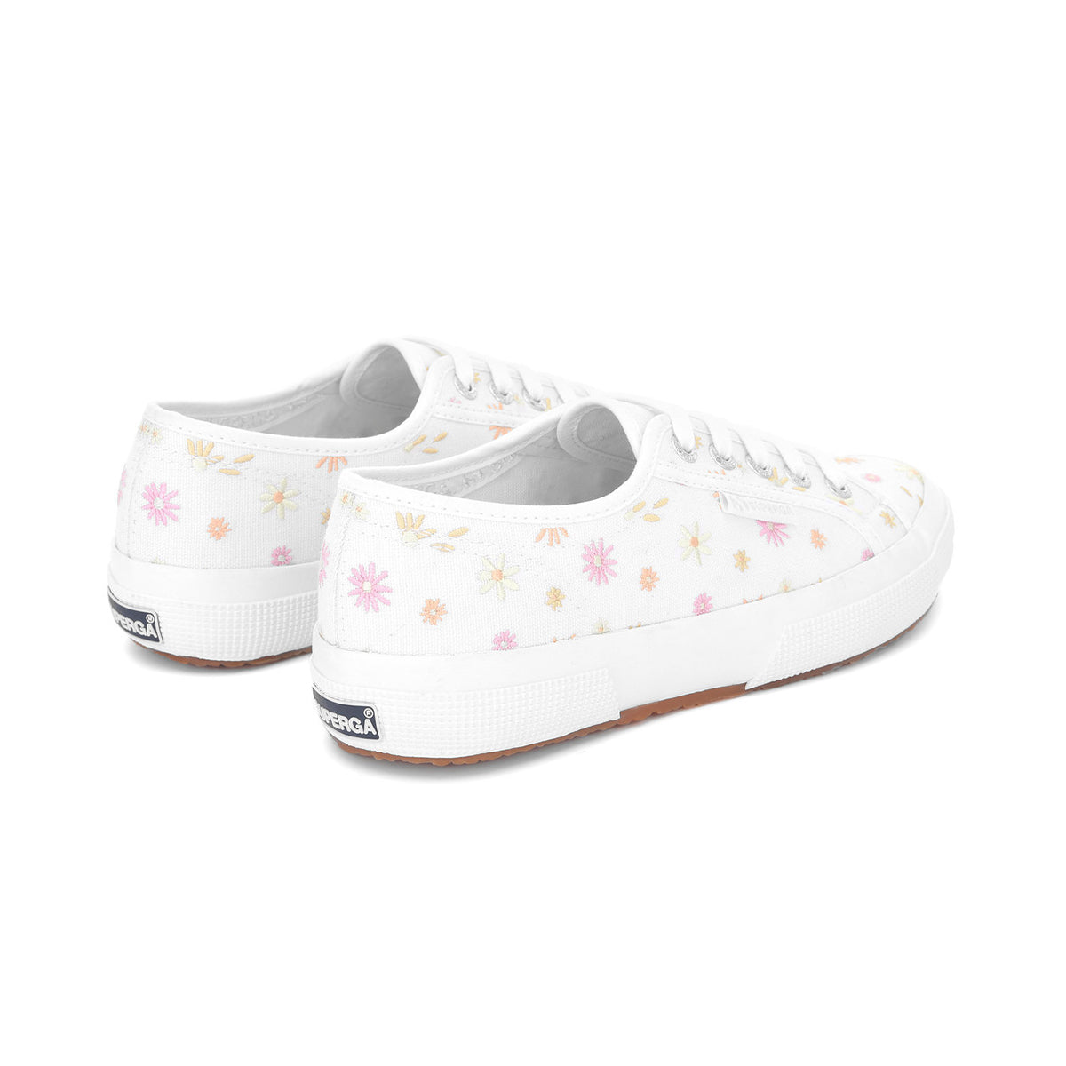 White-Multicoloured - Back - Superga Womens-Ladies 2750 Trainers