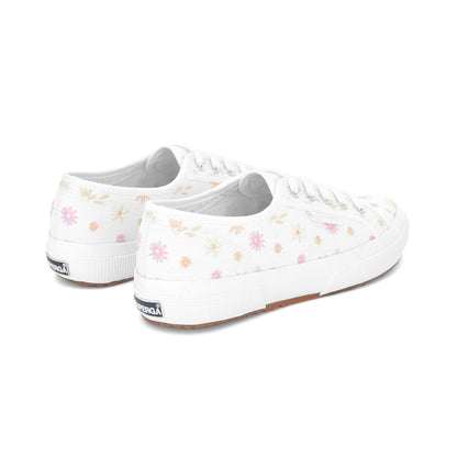 White-Multicoloured - Back - Superga Womens-Ladies 2750 Trainers