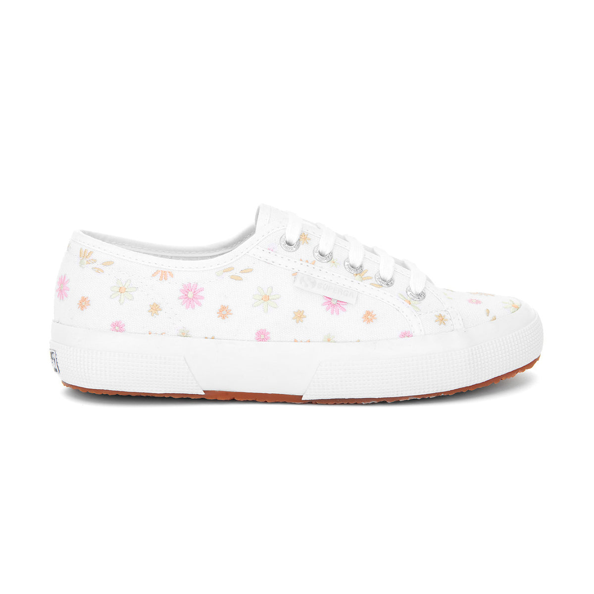 White-Multicoloured - Side - Superga Womens-Ladies 2750 Trainers