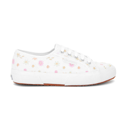 White-Multicoloured - Side - Superga Womens-Ladies 2750 Trainers