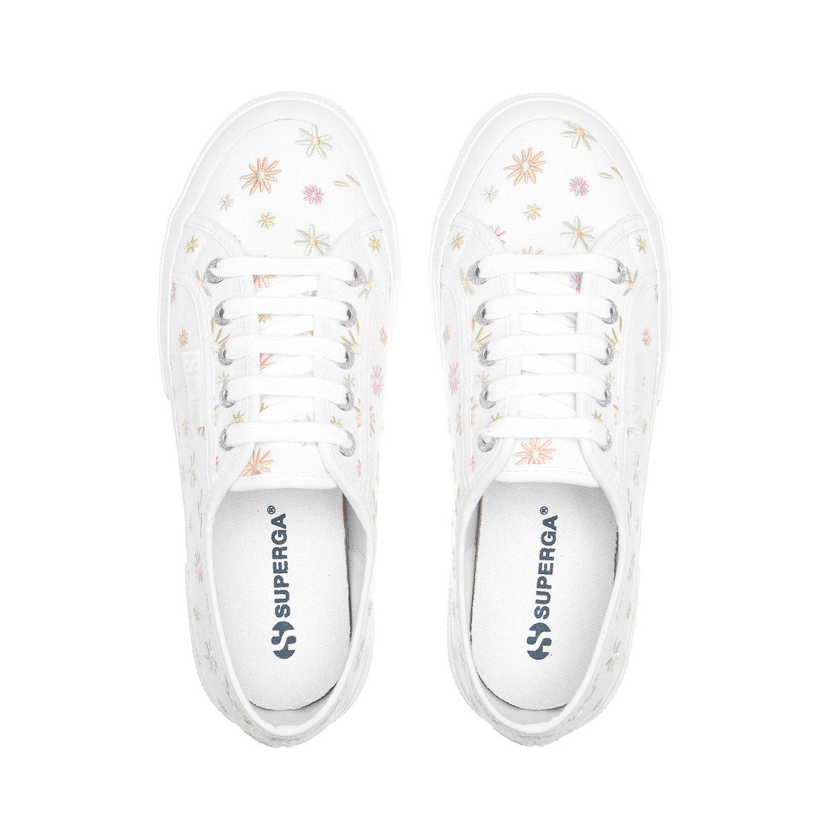 White-Multicoloured - Lifestyle - Superga Womens-Ladies 2750 Trainers