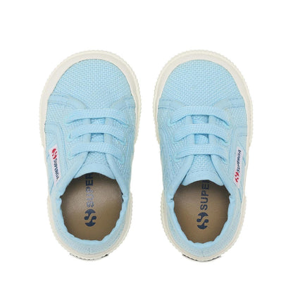 Crystal Azul-Avorio - Side - Superga Baby 2750 Bebj Classic Trainers