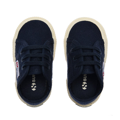 Navy - Side - Superga Baby 2750 Bebj Classic Trainers