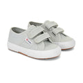 Green Iceberg-Avorio - Front - Superga Childrens-Kids 2750 Jstrap Trainers