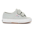 Green Iceberg-Avorio - Side - Superga Childrens-Kids 2750 Jstrap Trainers