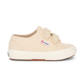 Beige Raw-Avorio - Side - Superga Childrens-Kids 2750 Jstrap Trainers