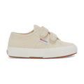 Light Beige Eggshell-Avorio - Side - Superga Childrens-Kids 2750 Jstrap Trainers