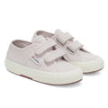 Pink Ish-Avorio - Front - Superga Childrens-Kids 2750 Jstrap Trainers