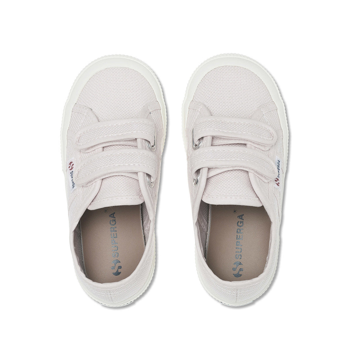 Pink Ish-Avorio - Lifestyle - Superga Childrens-Kids 2750 Jstrap Trainers
