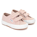 Pink Skin-Avorio - Front - Superga Childrens-Kids 2750 Jstrap Trainers