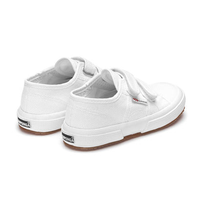 White - Back - Superga Childrens-Kids 2750 Jstrap Trainers