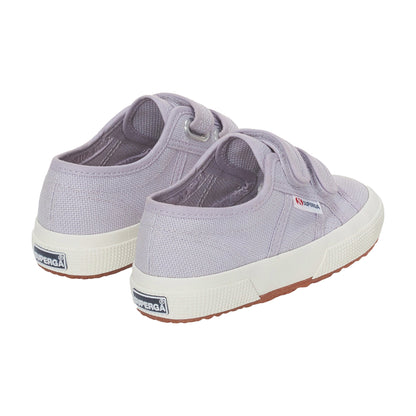 Violet Lilla-Avorio - Side - Superga Childrens-Kids 2750 Jstrap Trainers