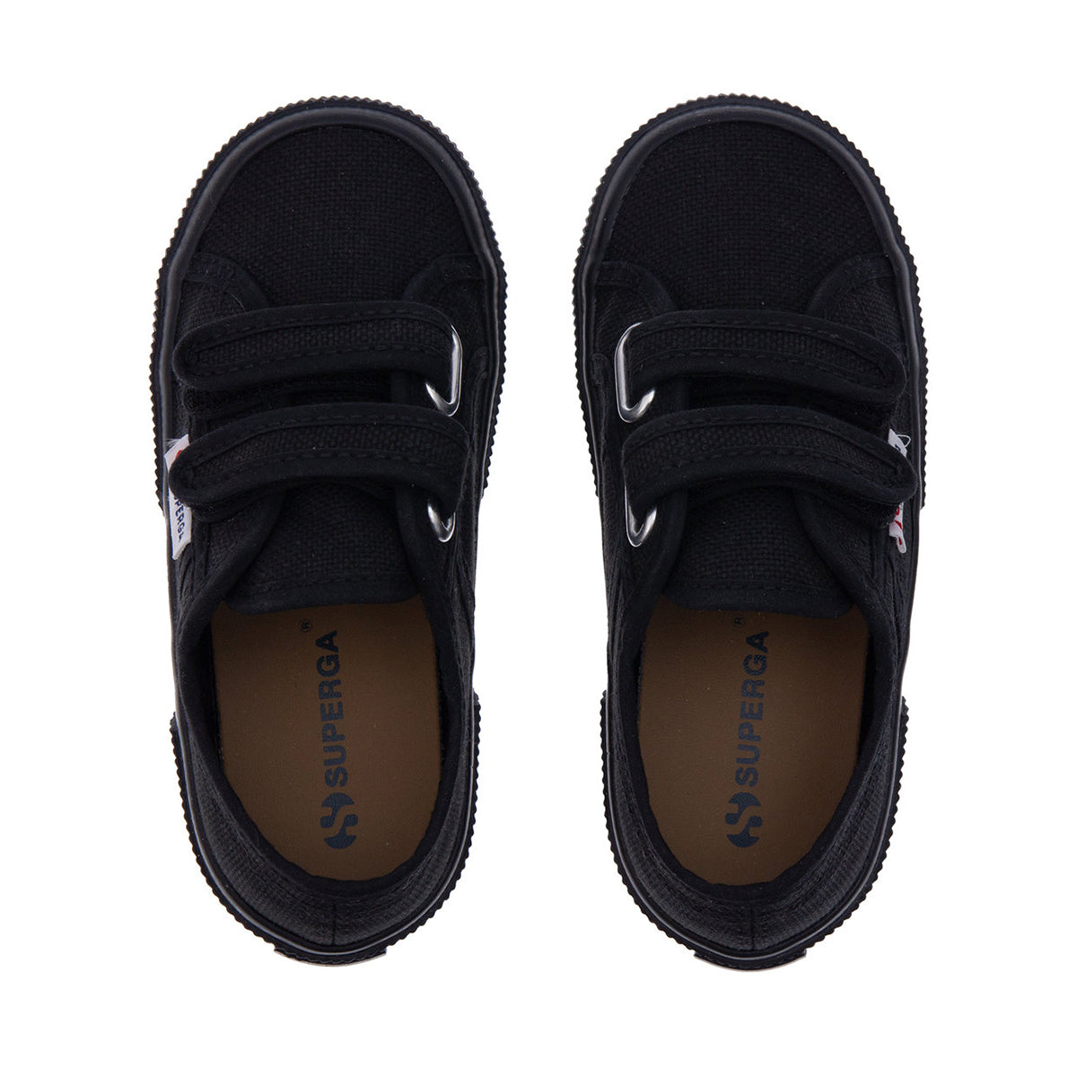 Black - Lifestyle - Superga Childrens-Kids 2750 Jstrap Trainers