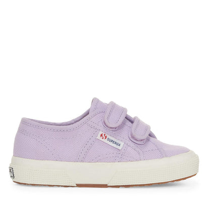 Violet Lilla - Front - Superga Childrens-Kids 2750 Jstrap Trainers