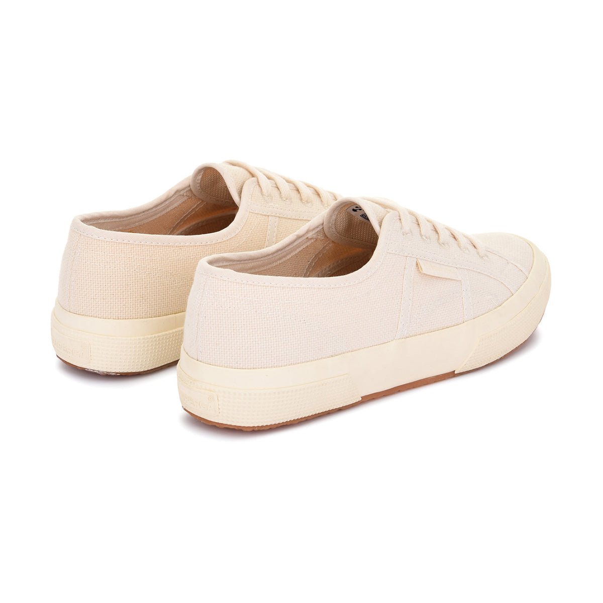 Natural Beige - Back - Superga Unisex Adult 2750 Organic Canvas Trainers