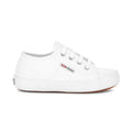 White - Side - Superga Childrens-Kids 2750 Easylite Leather Trainers