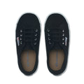 Black-White - Lifestyle - Superga Childrens-Kids 2750 Easylite Leather Trainers