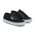Black-White - Front - Superga Childrens-Kids 2750 Easylite Leather Trainers
