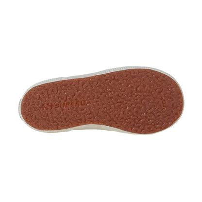 Crystal Azul-Avorio - Lifestyle - Superga Childrens-Kids 2750 Jcot Leather Trainers