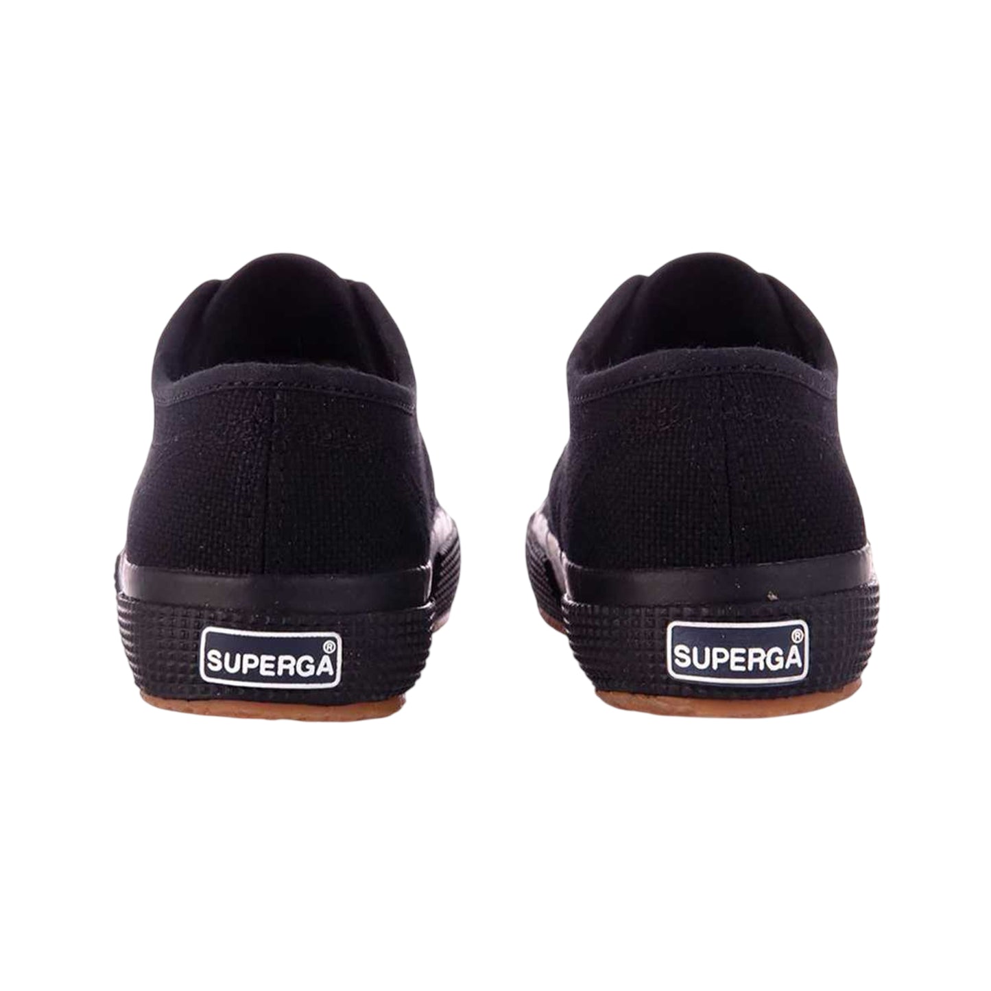 Full Black - Back - Superga Childrens-Kids 2750 Jcot Leather Trainers