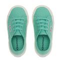 Green Water-Avorio - Lifestyle - Superga Childrens-Kids 2750 Jcot Leather Trainers