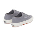 Grey Bluish-Avorio - Back - Superga Childrens-Kids 2750 Jcot Leather Trainers