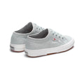 Grey Lilla-Avorio - Back - Superga Childrens-Kids 2750 Jcot Leather Trainers