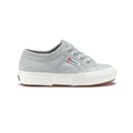 Grey Lilla-Avorio - Side - Superga Childrens-Kids 2750 Jcot Leather Trainers