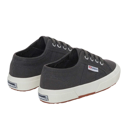 Grey Sage - Pack Shot - Superga Childrens-Kids 2750 Jcot Leather Trainers