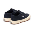 Navy - Back - Superga Childrens-Kids 2750 Jcot Leather Trainers