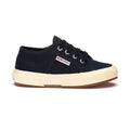 Navy - Side - Superga Childrens-Kids 2750 Jcot Leather Trainers