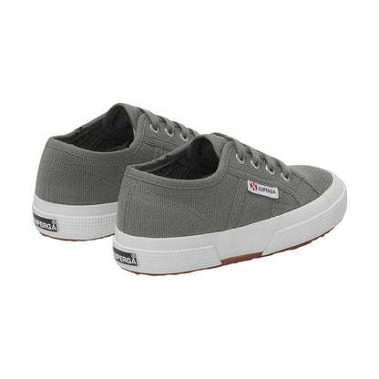 Grey Sage - Back - Superga Childrens-Kids 2750 Jcot Leather Trainers