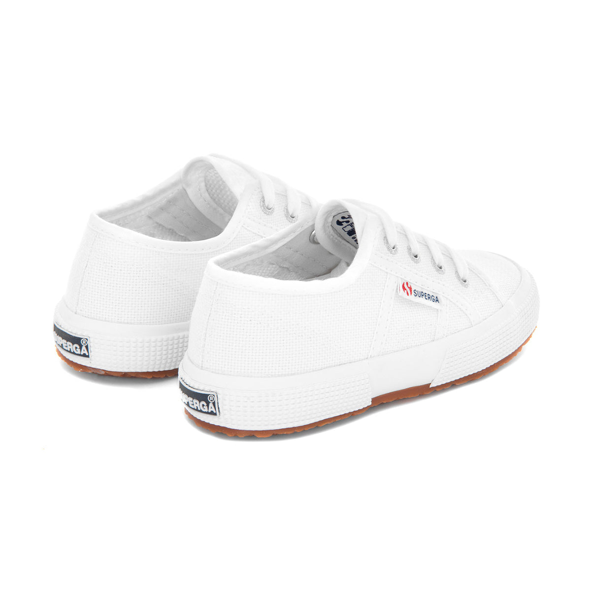White - Back - Superga Childrens-Kids 2750 Jcot Leather Trainers