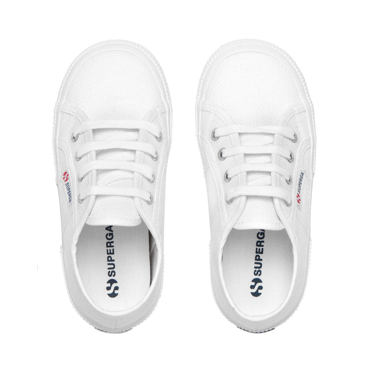 White - Lifestyle - Superga Childrens-Kids 2750 Jcot Leather Trainers