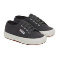 Grey Magnet-Avorio - Lifestyle - Superga Childrens-Kids 2750 Jcot Leather Trainers