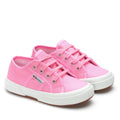 Cotton Candy - Front - Superga Childrens-Kids 2750 Jcot Leather Trainers